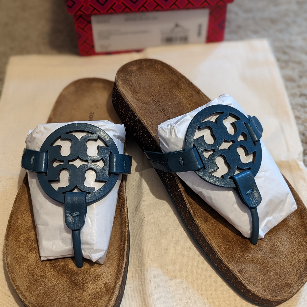 Tory Burch Miller Cloud Sandals with Iconic Logo